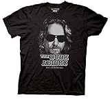 Ripple Junction Men's Lebowski Dude Abides T-Shirt-Black (X-Large)