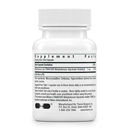 Thorne Research Molybdenum Glycinate Trace Mineral Supplement for