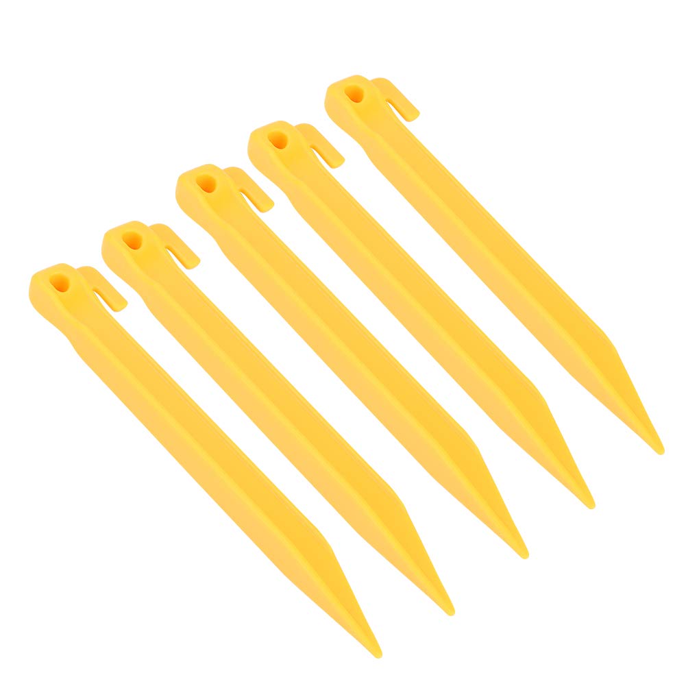 Camping Tent Stakes, 5 Pcs Nylon Heavy Duty Tent Pegs Camping Awning Tent Stakes Tent Nail Accessory(S) Camping tents and accessories