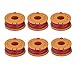 LBK 6-Pack Replacement 10-Foot Grass Trimmer/Edger Spool Line, Compatible with Worx WA0010