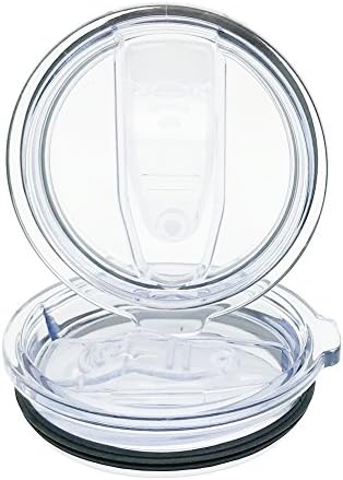 New 20 Oz Tumbler Spill Proof Lids Set of 2, Docik Leak Proof Splash Resistant Replacement Lids for 20 Ounce YETI Ozark Trail RTIC Travel Tumbler Rambler and More Cup Mug