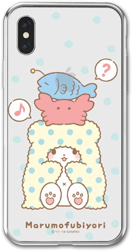 Amazon Co Jp Iphone11pro アイフォン11プロ Sanrio Marumofybiyori サンリオ まるもふびより しろくま モップ 透明ゼリーケース Iphoneケース Galaxyケース ドットブルー02 家電 カメラ