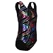 HOZIY Gymnastics Leotards for Girls Size 9-10 Years Old Shiny Bodysuits Colorful Flowers