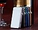 4BOSS PREMIUM USB Rechargeable Electronic lighter Windproof, flameless, no gas and fluid required, energy-saving side button double arc lighter. (Silver)