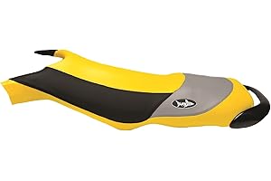 BlackTip Jetsports Seat Cover for Sea-Doo 1997-2004 XP/XP Ltd/XP DI (Yellow/Black/Light Gray)