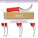 Sleeké Watermelon Slicer & Cutter New Extended Silicone Cushioned Handle Made to Slice and Serve with Ease - Stainless Steel - No Mess, Less Stress
