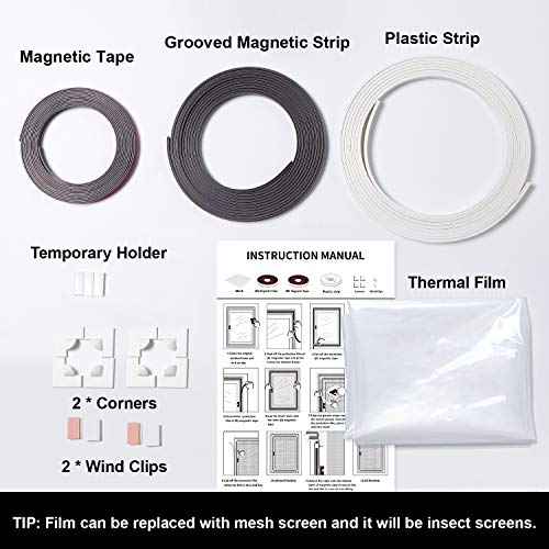 Window Insulation Kit Heavy Duty Window Insulation Film with