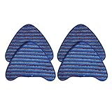 Think Crucial 4 Replacements for Hoover Scrubbing Steam Pads Fit WH20200 & WH20300 Steam Mops, Compatible With Part # WH01000, WH01010 & WH20200, Washable & Reusable