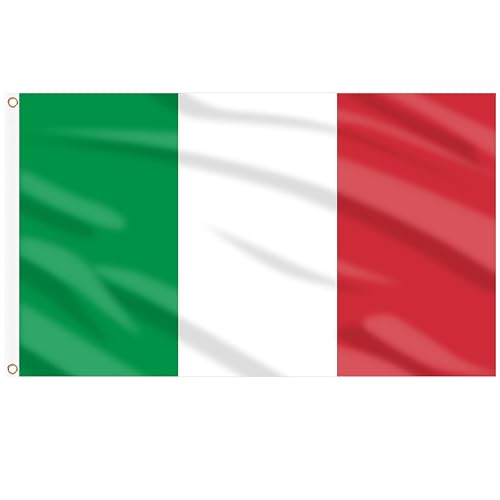 AhfuLife Italy Flag 3x5 Ft, Large Italian National Flag for World Cup Decorations 2026, Double Side with Brass Eyelets for Italian Party Bar Garden Street Decoration Indoor Outdoor