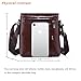 Small Leather Messenger Bag Men's Shoulder CrossBody Pusre Travel Bag Pack Organizer