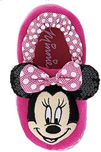 Disney Toddler Girl's Minnie Mouse Slippers Pink (11-12 M US Little Kid)