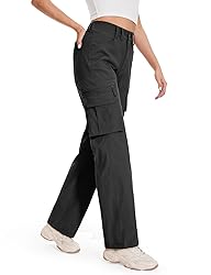 Moosehill Cargo Hiking Pants Women High Waisted