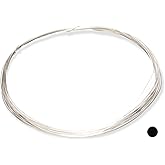 5FT - 925 Sterling Silver Wire Dead Soft Round Made in USA by CRAFT WIRE (26 Gauge)