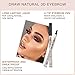 Waterproof Microblading Eyebrow Pen Eyebrow Pen-Liquid Eyebrow Tint Pen with Fork Tip Eyebrow Pen Creates Natural 3D Eyebrows(4#Black)