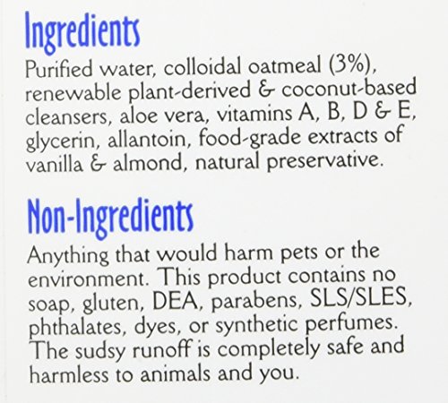 Earthbath Oatmeal and Aloe Concentrated Shampoo Vanilla & Almond, 1-Gallon