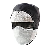 Home Prefer Kids Boys Winter Bomber Trapper Hat Waterproof Earflaps Snow Ski Hat