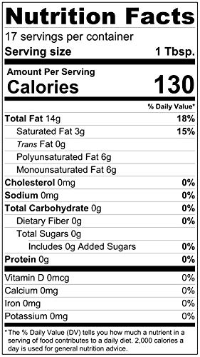 Lekithos Certified USDA Organic Virgin Rice Bran Oil: 8 fl. oz, Great for Salads, Cooking
