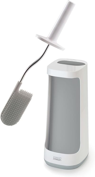 Joseph Joseph Flex Plus Smart Hygienic Silicone Toilet Brush with Storage Bay