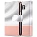 ULAK Galaxy S7 Wallet Case, Magnetic Premium PU Leather Flip Stand Folio Cover with Built-in 9 Slots and Wrist Strap for Samsung Galaxy S7 (5.1 inch) 2016 Release (Pink + White) Will not Fit S7 Edge