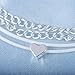 Artmiss Boho Heart Anklet Multilayer Chain Tiny Braided Rope Bracelet Set Silver for Women