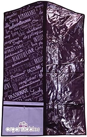 Organizables Women's Hanging Garment Bag, 39-Inch Long by 24-Inch Wide, Purple