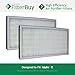 FilterBuy Replacement for Idylis Air Purifier Filters C (Pack of 2). Compatible with Idylis IAF-H-100C. Designed to fit Idylis IAP-10-200 & IAP-10-280.