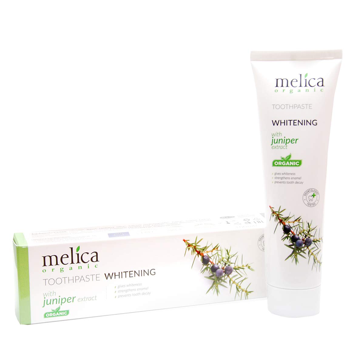 MELICA ORGANIC Whitening Toothpaste with Juniper Extract