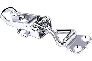 HOFFEN 316 Stainless Steel Toggle Latch Clamp Marine Cabinet Boxes Lever Handle Toggle Catch Lock Clamp Hasp