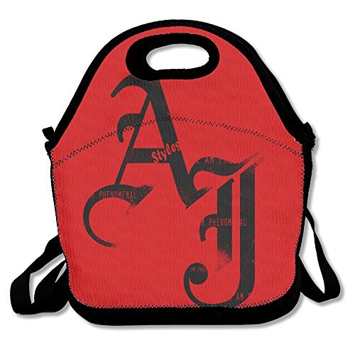 NaDeShop AJ Styles Logo Wrestling Lunch Bag Tote