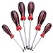 MPT MHA01003 6 Pieces Non-slip Magnetic CR-V Phillips and Slotted Screwdriver Set