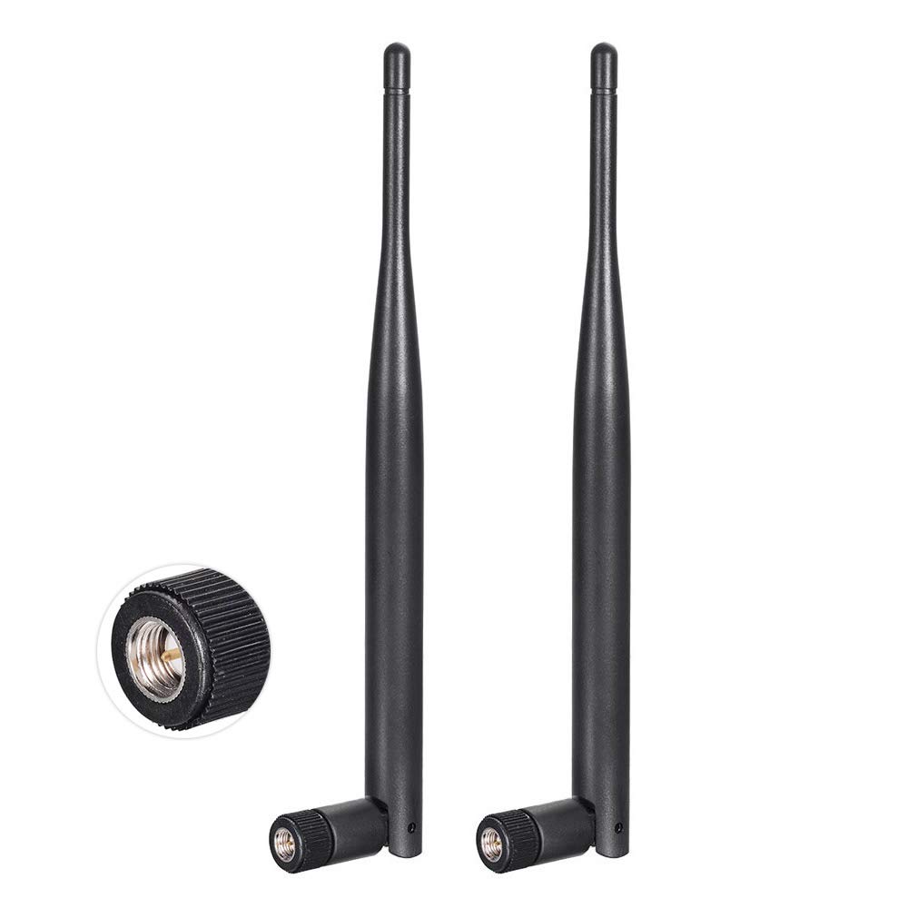 Bingfu 4G LTE Antenna Aerial SMA Male Antenna 6dBi (2-Pack) Compatible with 4G LTE Wireless CPE Router Hotspot Gateway Industrial IoT Router Trail Camera Outdoor Security Camera