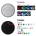 Ralbay Car Styling LED Cup Holder Pad 7 Color Changing Car Interior Decoration Atmosphere Lights USB Rechargeable Waterproof Drink Coaster for All Cars-Automatically Turn On at Dark(Pack of 1pc)