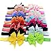 iEFiEL Baby Girls Hairband Head Wear Grosgrain Ribbon Hair Bows