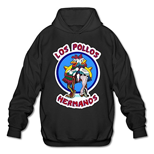 JOYSLI Men's Los Pollos Hermanos - Breaking Bad Hoodie Black