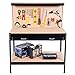 Work Bench Tool Storage Steel Frame Workshop Table W/ Drawer & Peg Board