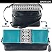 K&Bo Women's Cross Body Bag and Clutch with Boho Style Embroidery, Teal/Black/Brown