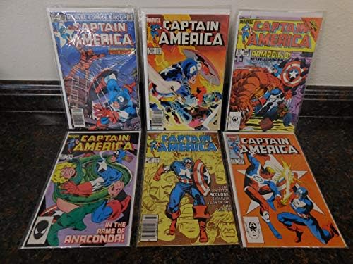Captain America Comic Set of 6- No.285-327, Sept-Mar, 1983-1986.