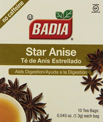 Badia Tea Star Anise, 10-Count (Pack of 20)