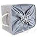 TheWarmHome Large Rectangular Fabric Storage Bin - Brown, Grey (Extra Large)