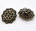 Rockin Beads Brand, Mixed Antique Brass Fillagree Sewing Metal Buttons 1 to 1-1/4 Inch 23-28mm, Sold Per Pack of 50