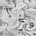 OSHLO Premium Organic Soft Muslin Baby Swaddle Blanket Extra Large 47x 47 | Cotton | 4 Pack | Unisex for Baby Boys and Girls | White | Pattern (Cotton)
