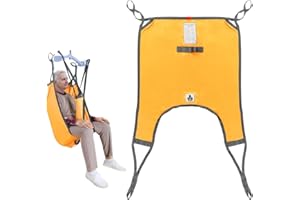 ‌EZ Assistive Divided Leg Patient Lift Sling for Toileting & Commode – Wide Hygiene Access, Heavy Duty 500 lb Capacity, Fits Most Lifts