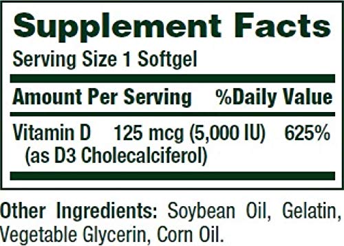 Nature's Bounty Vitamin D3 5000 IU - Image 2