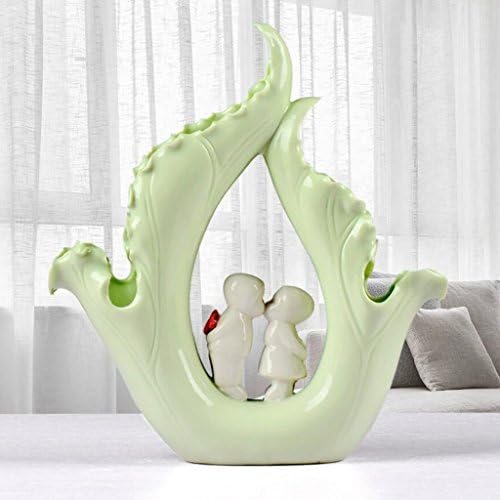 Sculpture Modern Minimalist Handmade Crafts Fresh Lotus Leaf Small Angel Ornaments Creative Home Bedroom Living Room Office Decorations