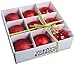 Festive Season Red Shatterproof Christmas Balls Ornaments, Tree Decorations (Set of 9, 80mm)
