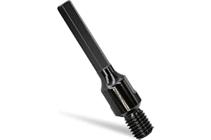 DaduoRi 5/8"-11 Male Thread to 1/2" Hex Shank Core Drill Bit Adapter, Premium Converter for Concrete Core Bit, Convenient Coring Drill 5/8-11 (M) to 1/2" Arbor Adapter