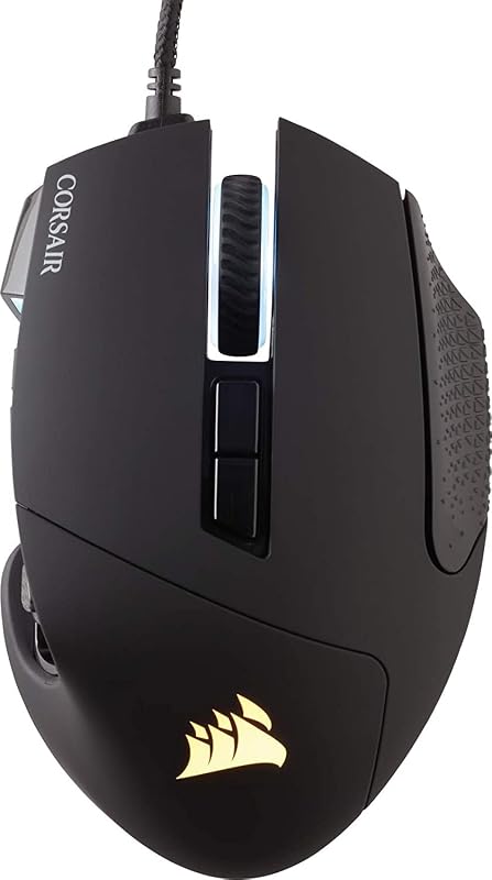 Scimitar ELITE RGB Mouse Gaming Ottico per MOBA/MMO 18000 DPI, Nero