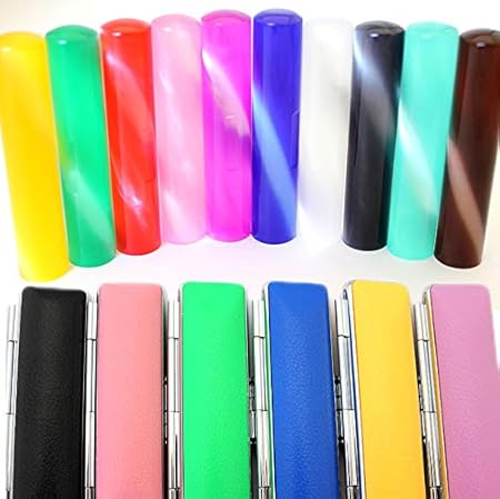 Amazon ファンタスティックはんこ 全10色 12 0mm 12色から選べる印鑑ケース付 銀行印 認印 個人用印鑑 文房具 オフィス用品