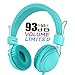 AILIHEN Wired Kids Headphones with Volume Limited and SharePort, Children Headphones with Microphone for Girls Boys Toddlers (Mint)