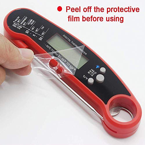 Nescope Digital Meat Thermometer Instant Read Waterproof Food Thermometer BBQ thermometer with Backlight Magnet Calibration Thermometer for Kitchen Outdoor Cooking BBQ Grill Candy